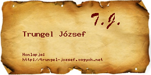 Trungel József névjegykártya
