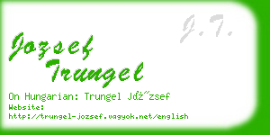 jozsef trungel business card